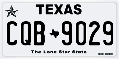 TX license plate CQB9029