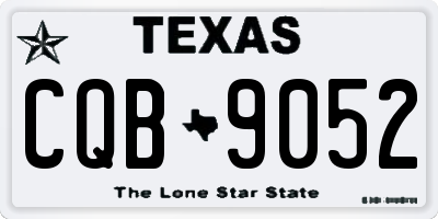 TX license plate CQB9052