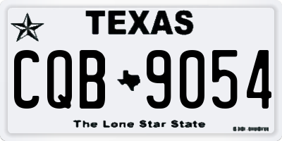 TX license plate CQB9054