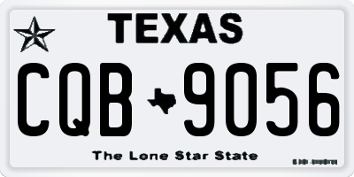 TX license plate CQB9056