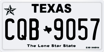 TX license plate CQB9057