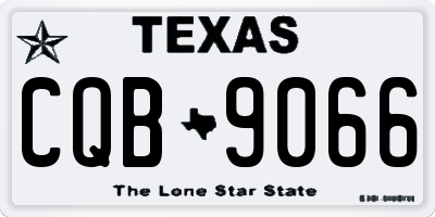 TX license plate CQB9066