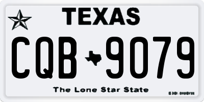 TX license plate CQB9079