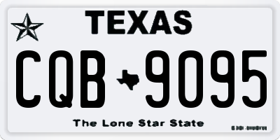 TX license plate CQB9095
