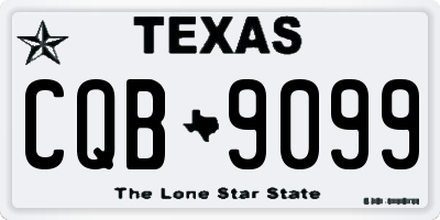 TX license plate CQB9099