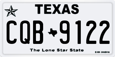 TX license plate CQB9122