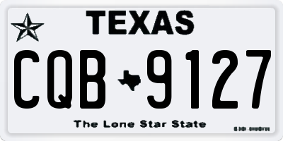 TX license plate CQB9127