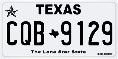 TX license plate CQB9129