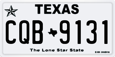TX license plate CQB9131