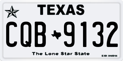 TX license plate CQB9132