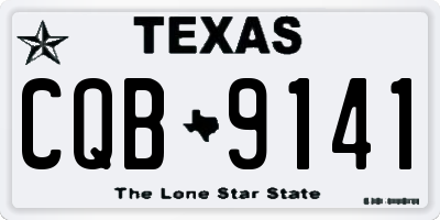 TX license plate CQB9141