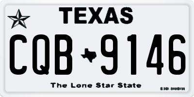 TX license plate CQB9146