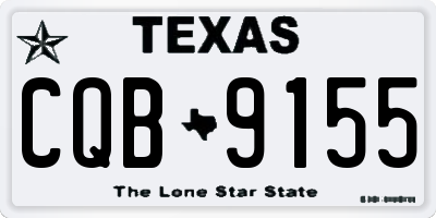 TX license plate CQB9155