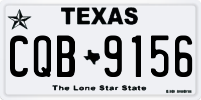 TX license plate CQB9156