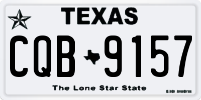 TX license plate CQB9157