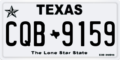 TX license plate CQB9159