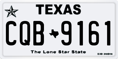 TX license plate CQB9161