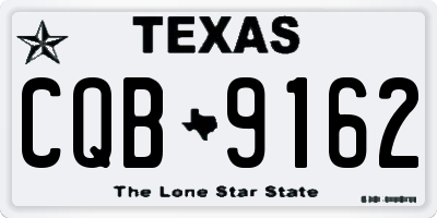 TX license plate CQB9162