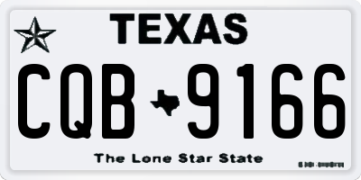 TX license plate CQB9166