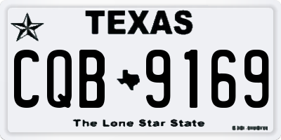TX license plate CQB9169