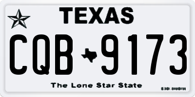 TX license plate CQB9173