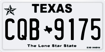 TX license plate CQB9175
