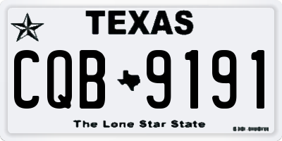 TX license plate CQB9191