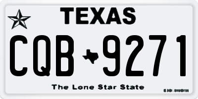 TX license plate CQB9271