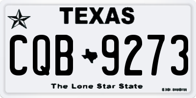 TX license plate CQB9273