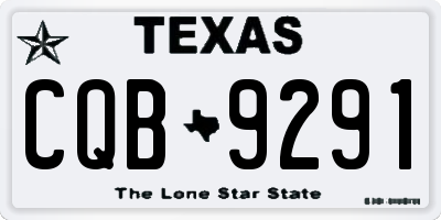 TX license plate CQB9291