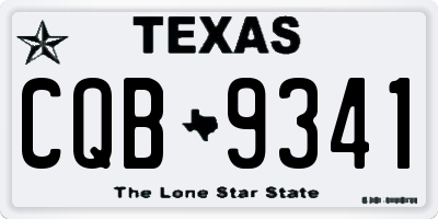 TX license plate CQB9341