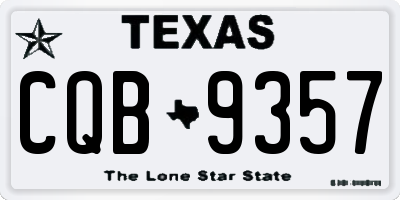 TX license plate CQB9357