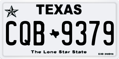 TX license plate CQB9379