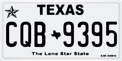 TX license plate CQB9395