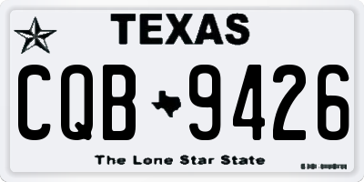 TX license plate CQB9426