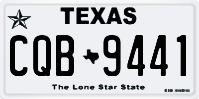TX license plate CQB9441
