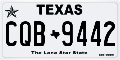 TX license plate CQB9442