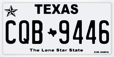 TX license plate CQB9446