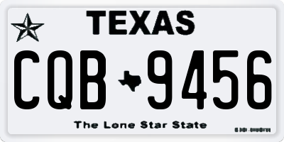 TX license plate CQB9456