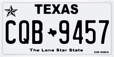 TX license plate CQB9457