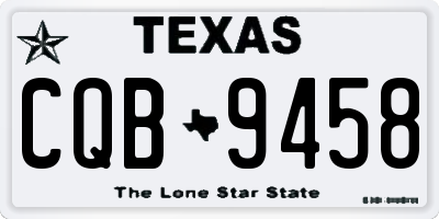 TX license plate CQB9458