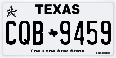 TX license plate CQB9459