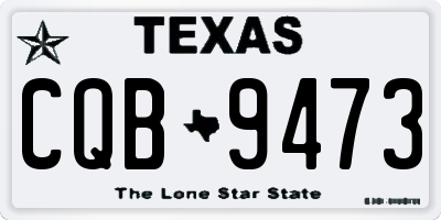 TX license plate CQB9473