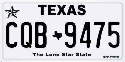 TX license plate CQB9475