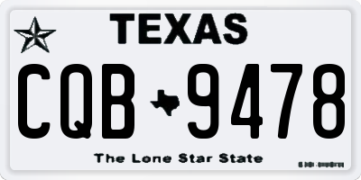 TX license plate CQB9478