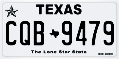 TX license plate CQB9479