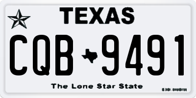 TX license plate CQB9491