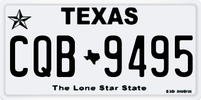 TX license plate CQB9495