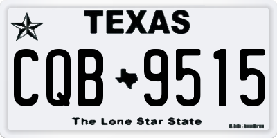 TX license plate CQB9515