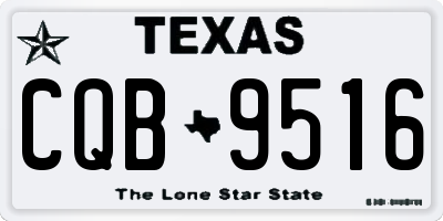 TX license plate CQB9516
